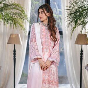 Silk Shalwar Kameez - Size ML - 3pc